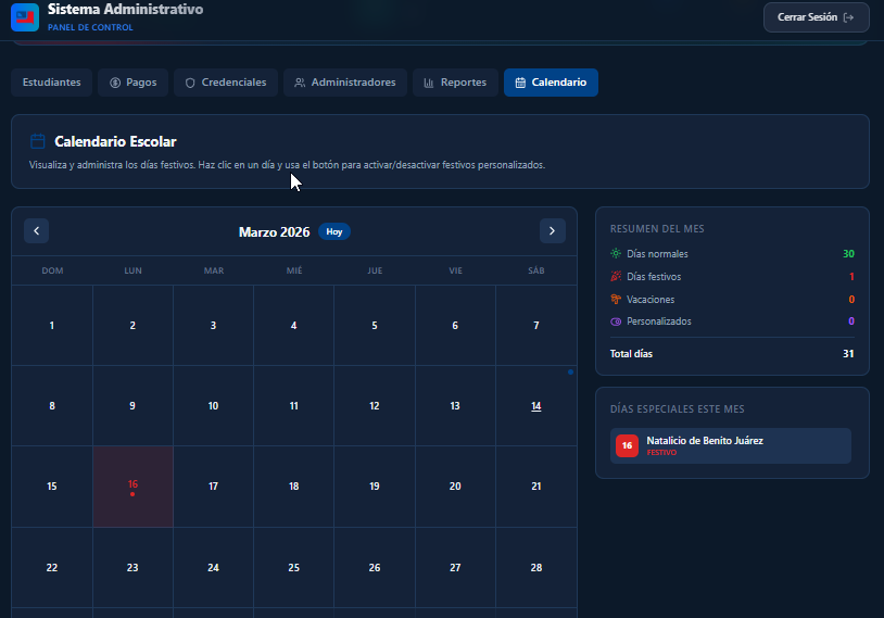 Calendario escolar